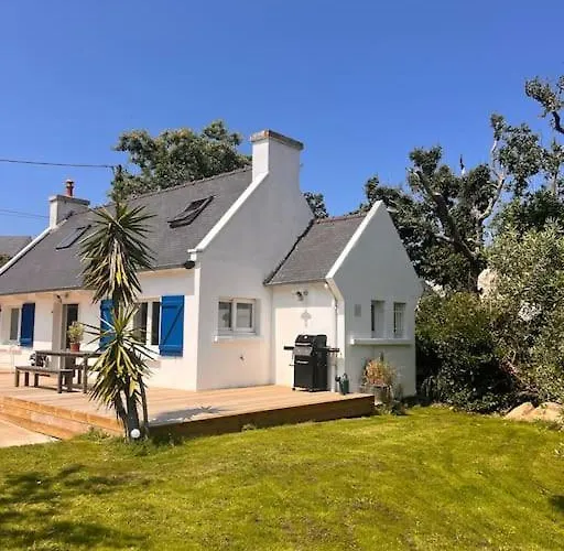 Maison Bretonne Renovee A Neuf - Terrasse Plein Sud - Proche Plage